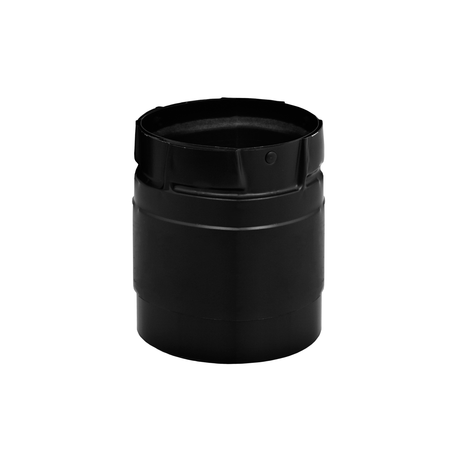 DuraVent Black Pellet Vent Pipe Adapter at