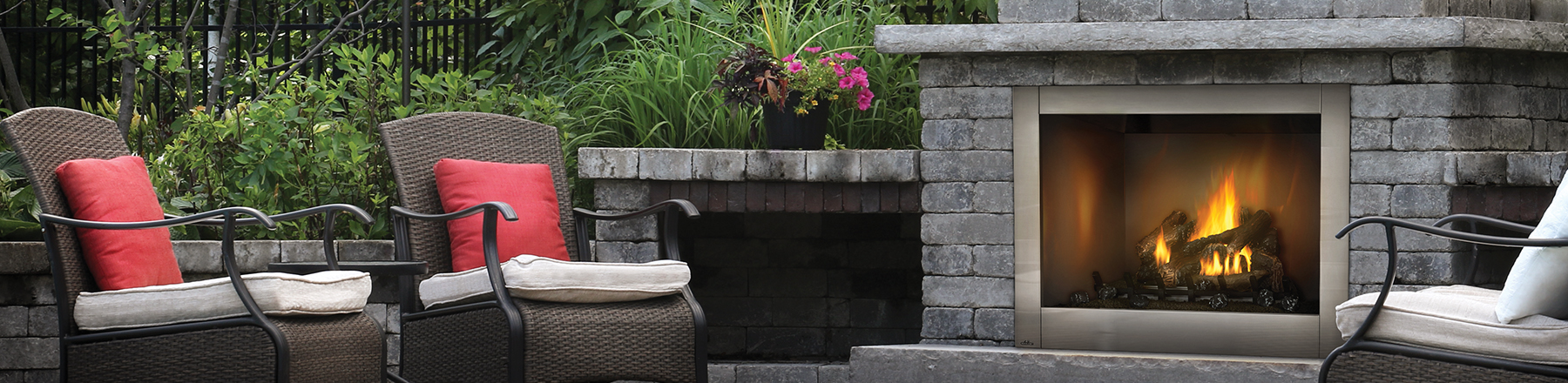 Outdoor Gas Fireplaces | North Country Fire