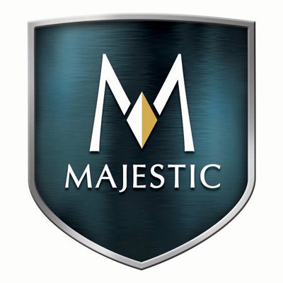 Majestic Square Termination Cap Painted Black