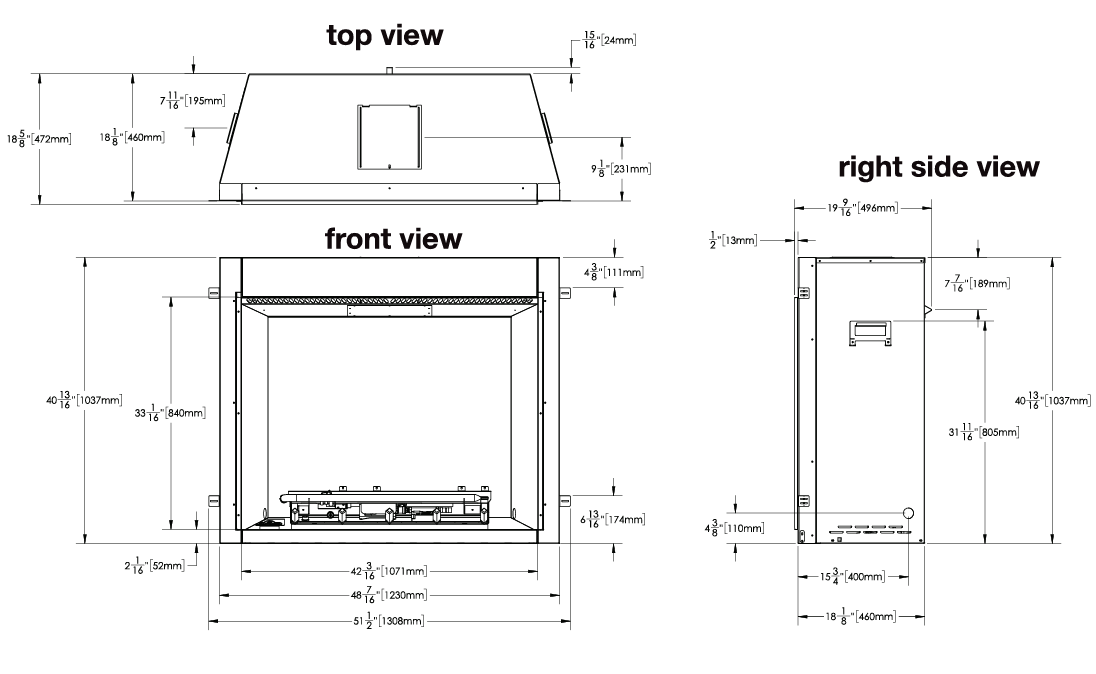 Napoleon Riverside 42 Clean Face Outdoor Gas Fireplace