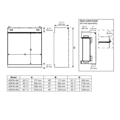 Dimplex Ignite Aspire 36 Inch Built In Electric Fireplace - ASP36