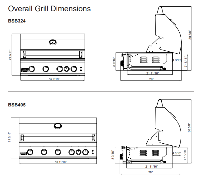 Broilmaster B-Series 32 Inch Stainless Steel Gas Grill - BSB324N ...