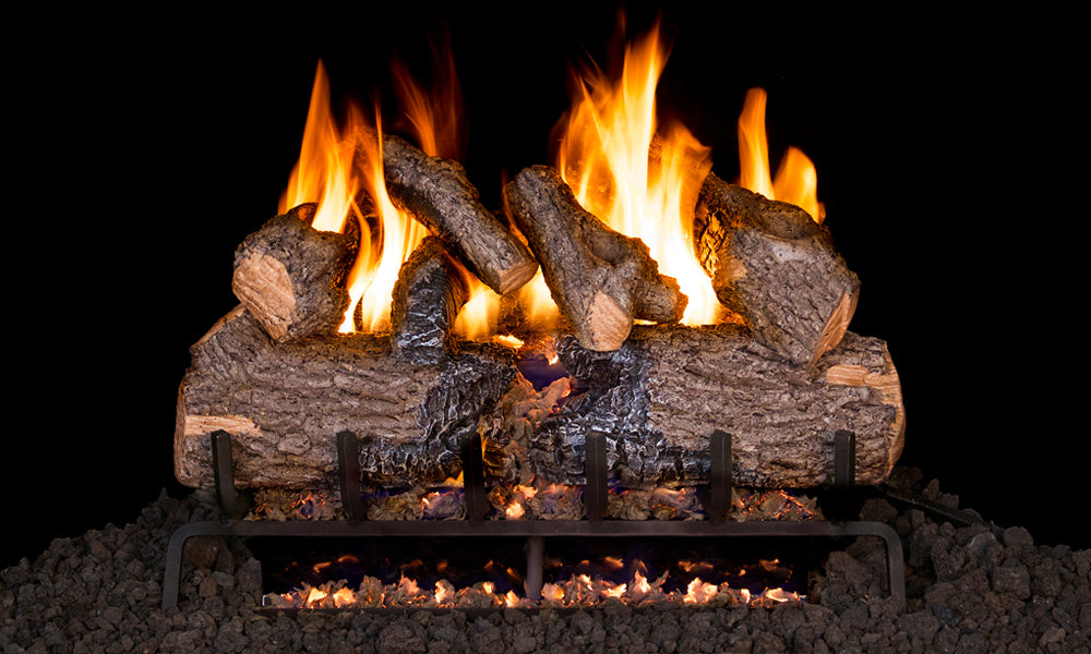 RealFyre Charred Series 30 Inch Charred Oak Gas Log Set