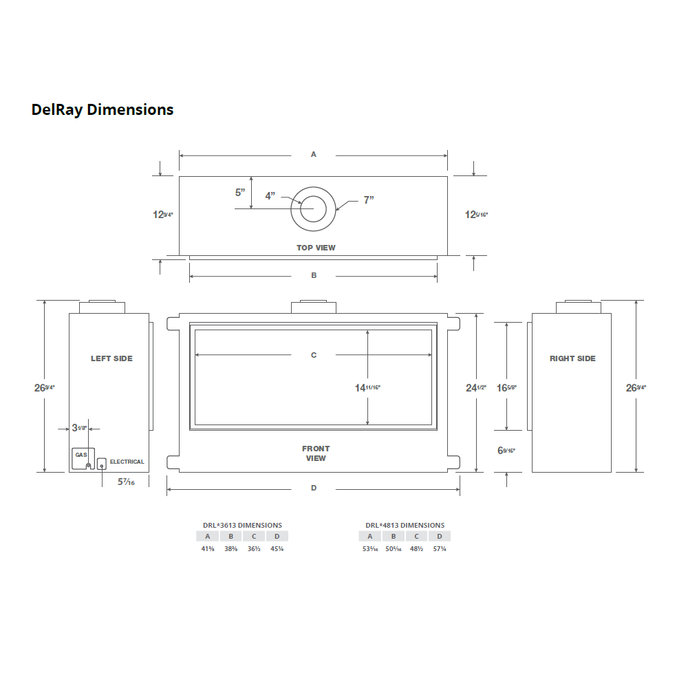 Montigo DelRay Full-Load 48 Linear Direct-Vent Gas Fireplace - DRL4813NI-2