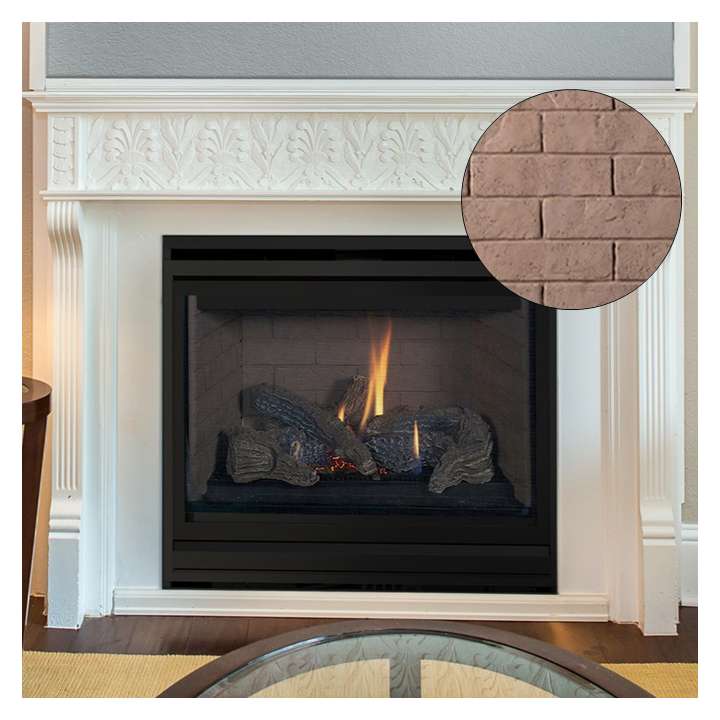 Superior 40 Inch Traditional Top or Rear Direct-Vent Gas Fireplace - DRT2040