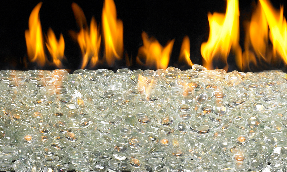 RealFyre Glacier Bead  5/8 Inch Fire Glass 10 lbs - GLG10C