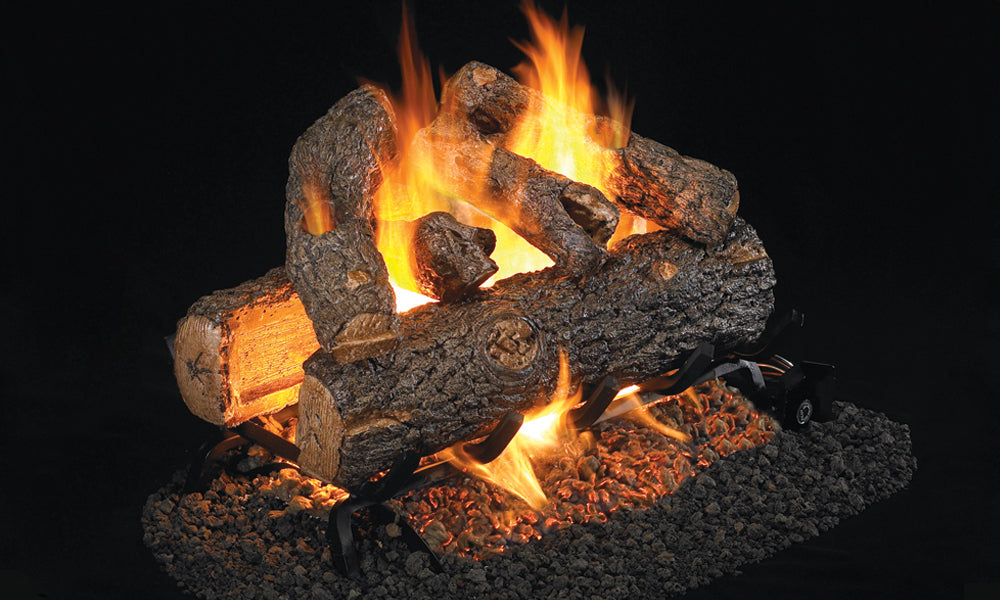 RealFyre 18 Inch G45 Series See-Thru Vented Gas Log Set with IPI Ignition - G45-2-18-20-02