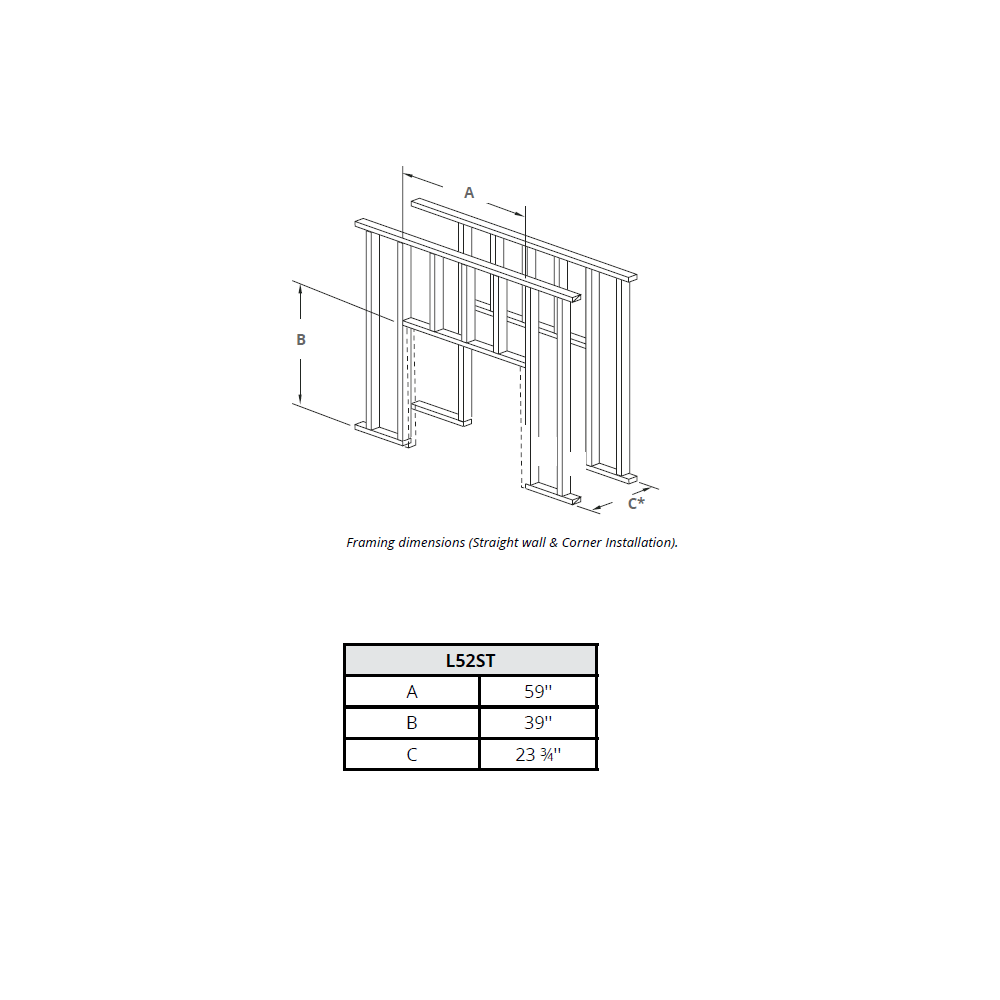 Montigo Phenom 38 See-Thru Direct-Vent Gas Fireplace - L52F