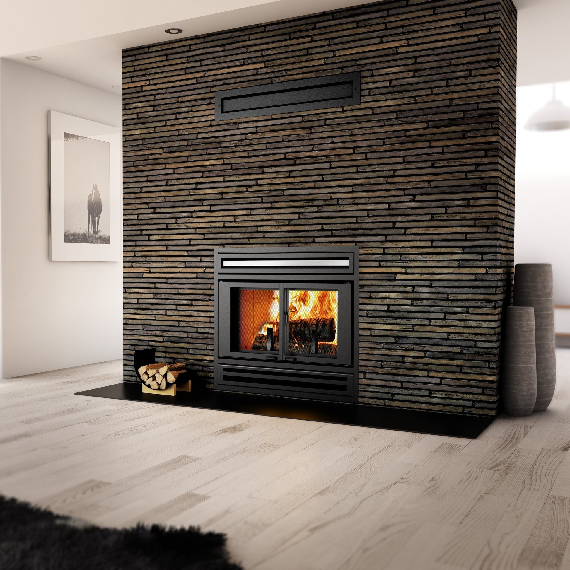 Valcourt Manoir Wood Burning Fireplace