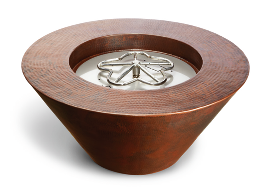 HPC  Mesa Hammerd Copper Bowl Torpedo Burner Outdoor Gas Firepit - TOR-MESA32-EI