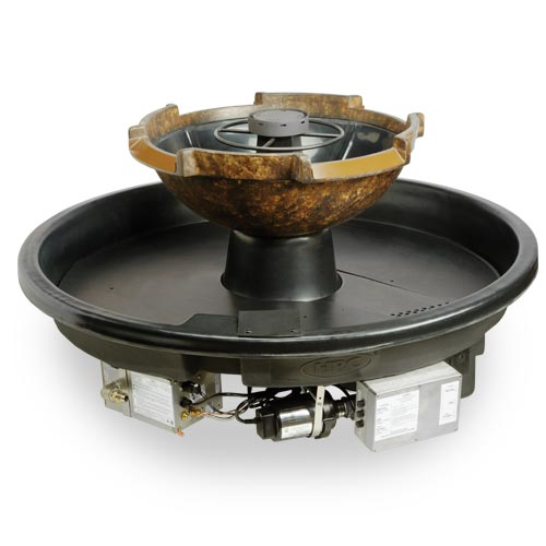 HPC H2Onfire Fire on Water Bowl Outdoor Gas Firepit - FOW52R-CYPRUS360-EI