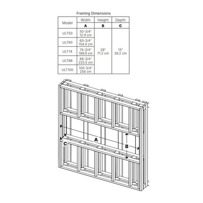 Dimplex Ignite Ultra 60 Inch Built In Linear Electric Fireplace - ULT60