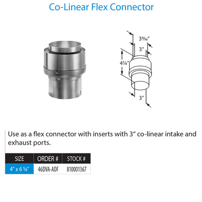 DuraVent DVP Co-Linear Flex Connectors | 46DVA-ADF