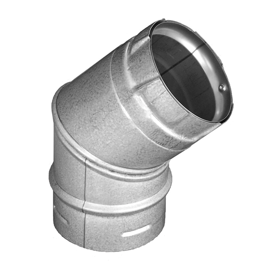 DuraVent Pellet Vent Pro 45 Degree Elbow | 4PVP-E45