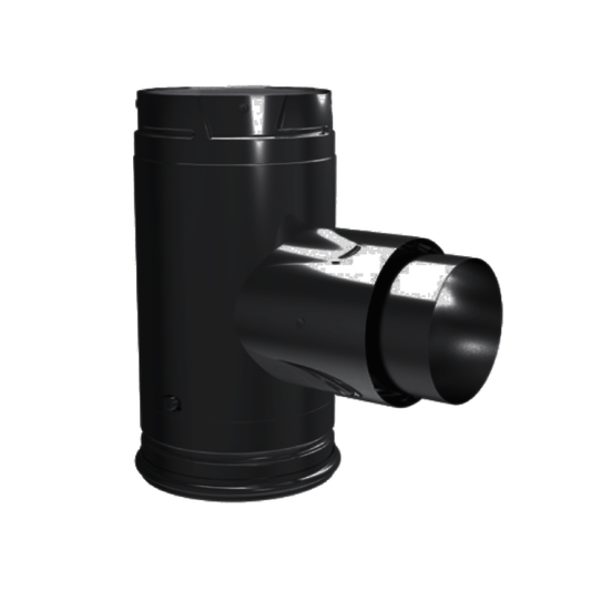 DuraVent Pellet Vent Pro 4" Diameter Adapter Tee | 4PVP-TADB1