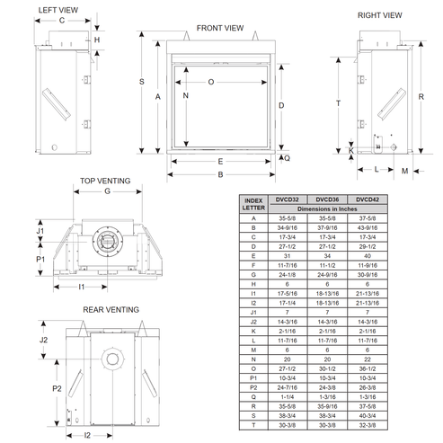 Empire Tahoe Deluxe 42 Clean Face Direct Vent Gas Fireplace | DVCD42FP ...