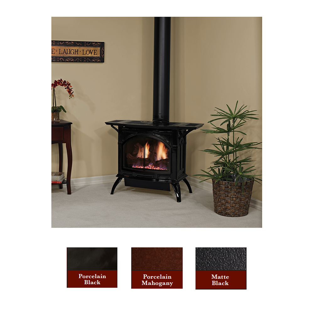 Heritage Premium Small Direct Vent Cast Iron Stove (Electronic