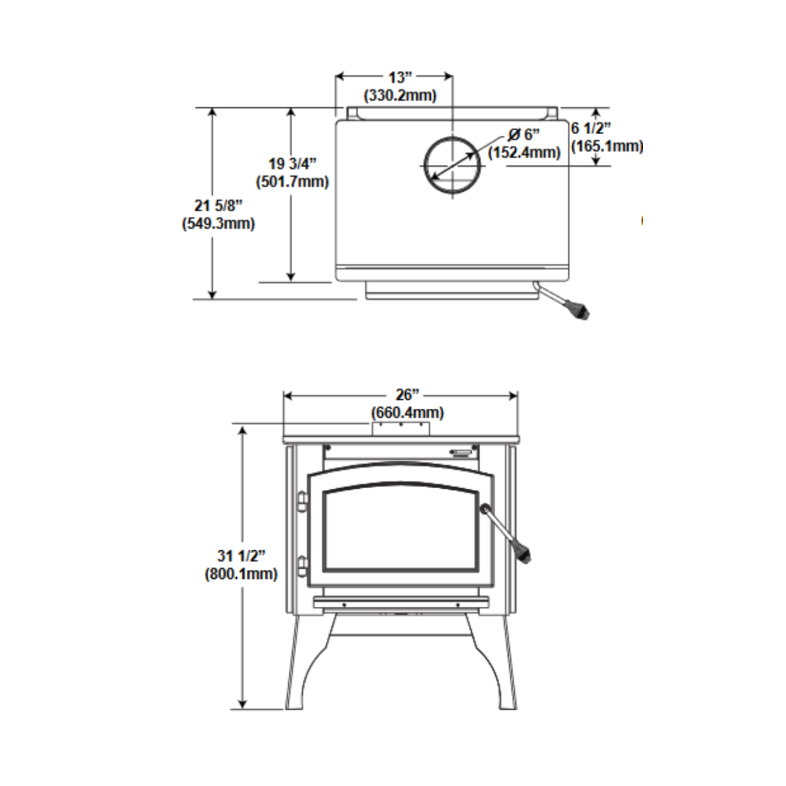 Napoleon Timberwolf Small Wood Burning Stove | 2100-1